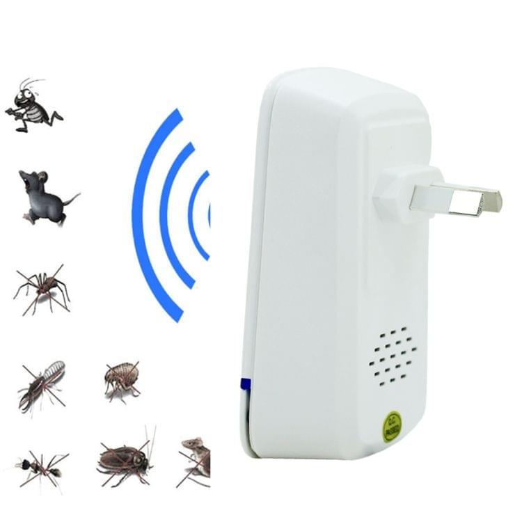 Electronic Ultrasonic Anti Mosquito Rat Insect Pest Repeller with Light, UK Plug, AC 110-220V