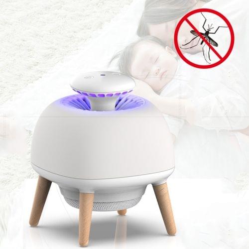 4W Ultraviolet Mosquito Trap Lamp USB Electric Pest Repeller Intelligent Light Control (White)