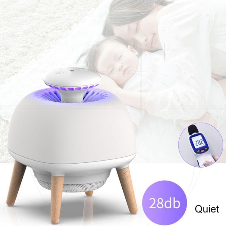 4W Ultraviolet Mosquito Trap Lamp USB Electric Pest Repeller Intelligent Light Control (White)