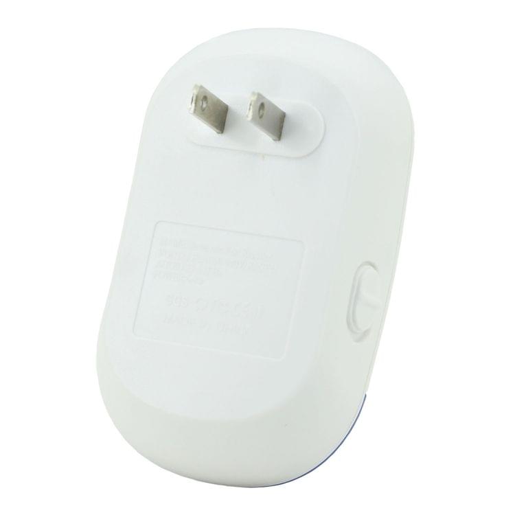 Electronic Ultrasonic Mosquito Rat Pest Control Repeller with LED Light, US Plug, AC90V-250V (White+Blue)