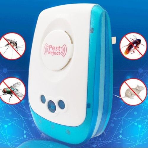 2W Electronic Ultrasonic Anti Mosquito Rat Insect Pest Repeller with Light, US Plug, AC 90-250V