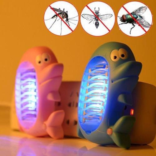 Cute Dolphin Mosquito Killer Lamp Electric Fly Bug Mosquito Insect Killer LED Light Trap Lamp, Random Color Delivery