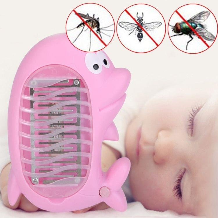 Cute Dolphin Mosquito Killer Lamp Electric Fly Bug Mosquito Insect Killer LED Light Trap Lamp, Random Color Delivery
