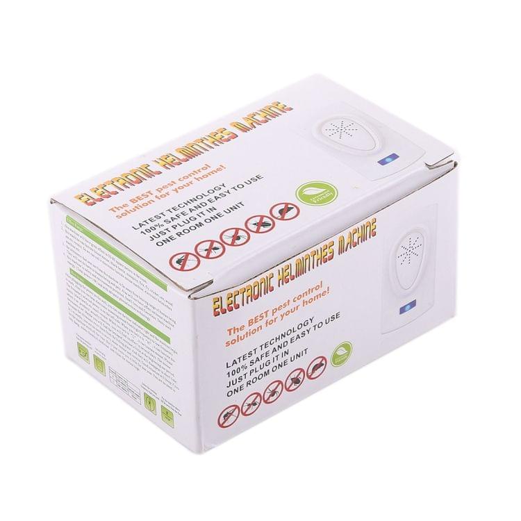 Electronic Helminthes Machine Repellent Mosquitoes Pest, Usefulness Area: 50-80 Square Meters, EU Plug(White)