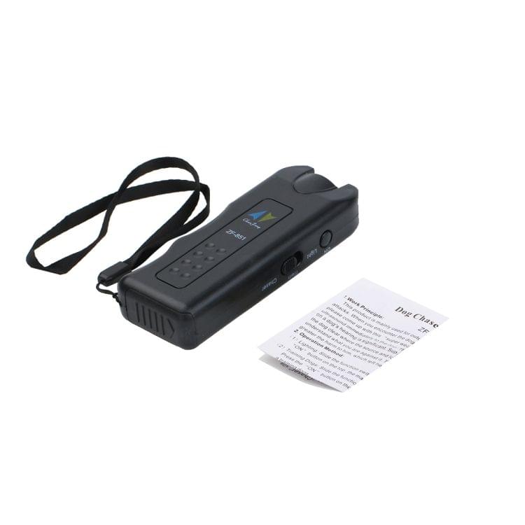 Ultrasonic Dog Chaser with 2 Flashlights(Black)