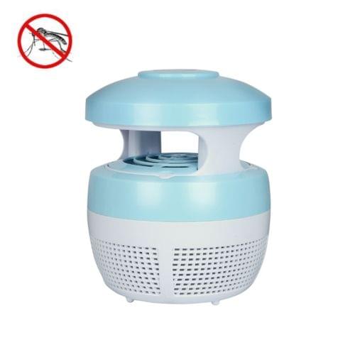 5W 6 LEDs No Radiation Mute Photocatalytic 7-blade Fan USB Mosquito Killer Lamp(Blue)