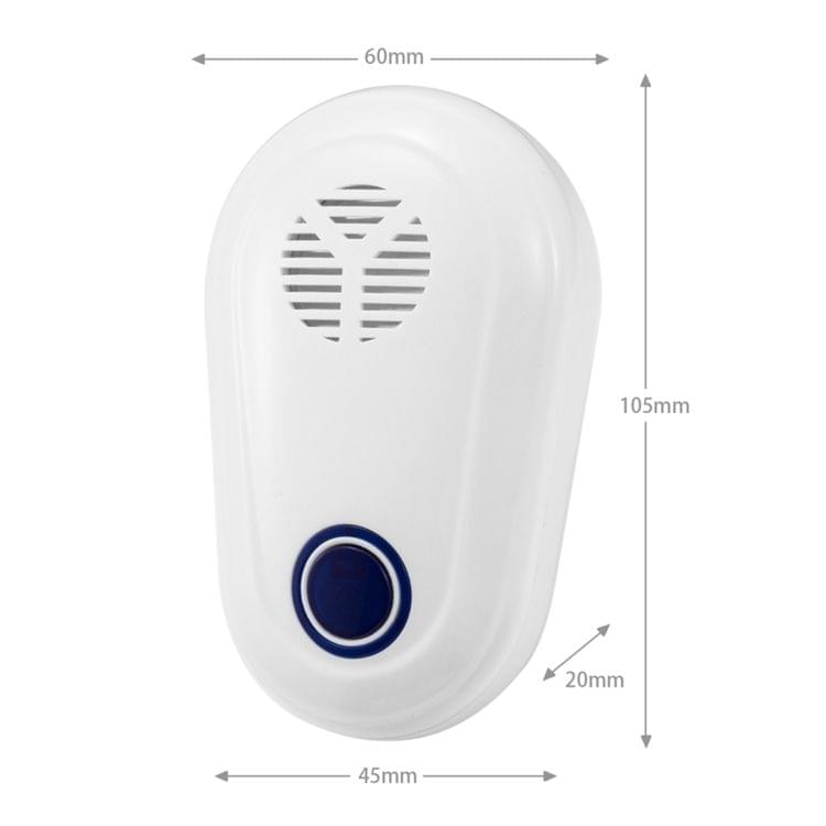 4W Electronic Ultrasonic Anti Mosquito Rat Mouse Cockroach Insect Pest Repeller, EU Plug, AC 90-250V(White)