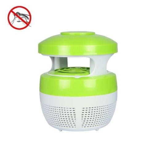 5W 6 LEDs No Radiation Mute Photocatalytic 7-blade Fan USB Mosquito Killer Lamp(Green)