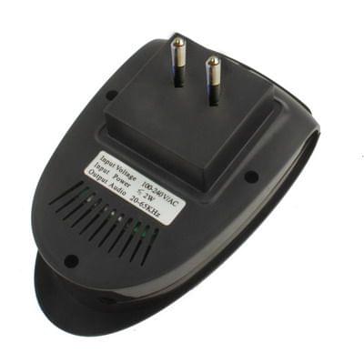 EU Plug Ultrasonic Pest Repeller Electro Magnetic (Black)