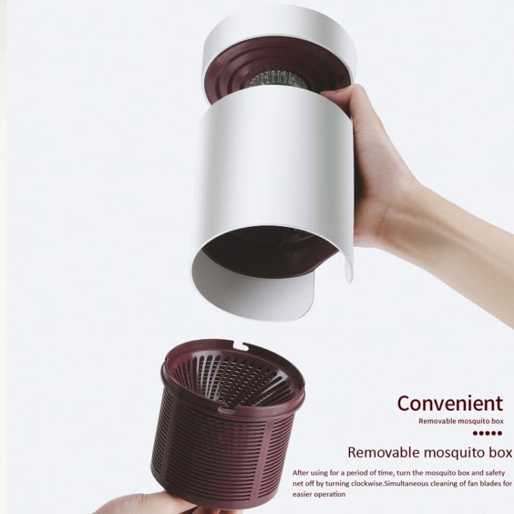 UV Light Inhaled Mosquito Killer Lamp USB Electric Bug Insect Killer Lights Pest Repeller (Wine Red)