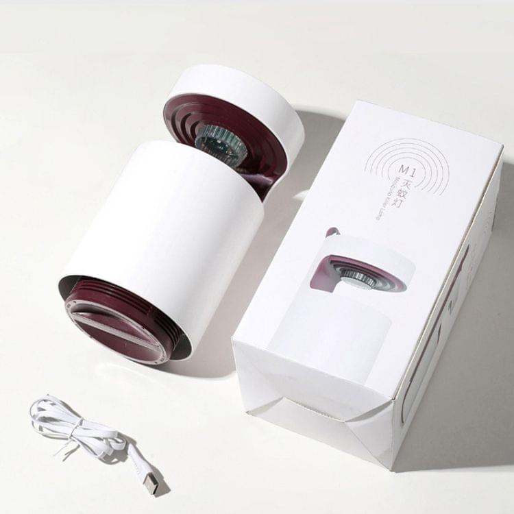 UV Light Inhaled Mosquito Killer Lamp USB Electric Bug Insect Killer Lights Pest Repeller (Wine Red)