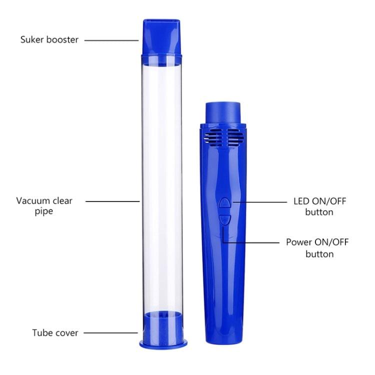 SK818 USB Charging Insects Bugs Suction Traps Electric Pest Spider Catcher with LED Light (Blue)