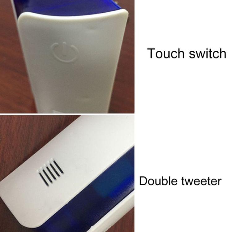 Electromagnetic Wave Frequency-conversion Double Waves Multi-function Mosquito Repellent Ultrasonic Pest Repeller, UK Plug(White)