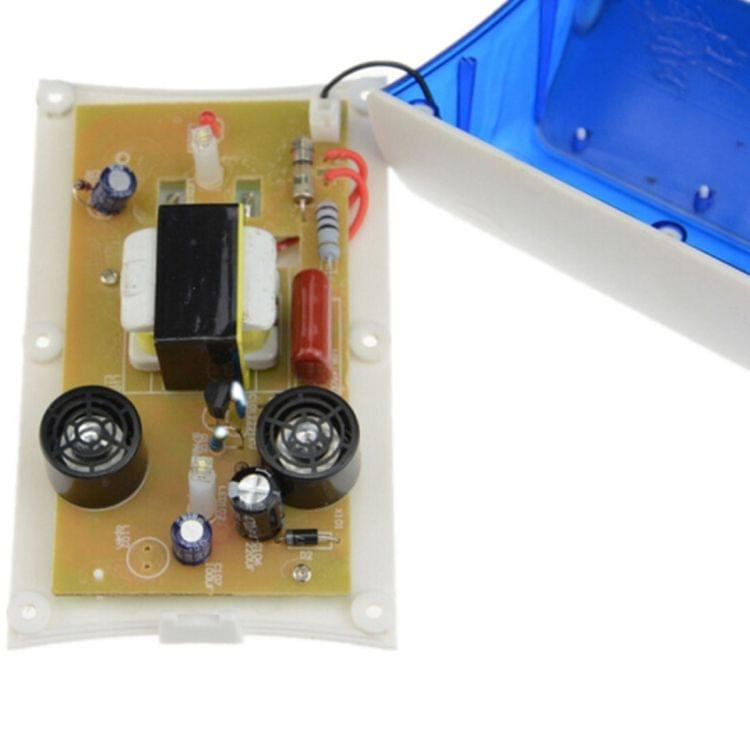 Electromagnetic Wave Frequency-conversion Double Waves Multi-function Mosquito Repellent Ultrasonic Pest Repeller, US Plug(White)