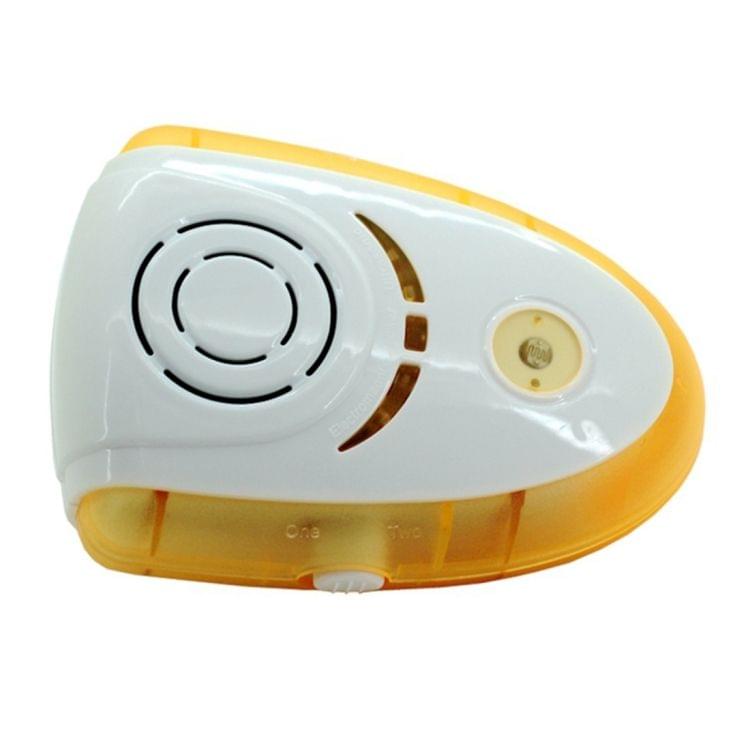 6W Electronic Ultrasonic Electromagnetic Wave Anti Mosquito Rat Insect Pest Repeller with Light, EU Plug, AC 90-240V(Yellow)