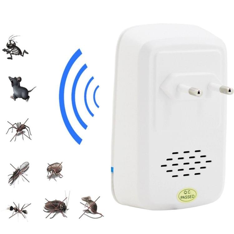 Electronic Ultrasonic Anti Mosquito Rat Insect Pest Repeller with Light, EU Plug, AC 110-220V
