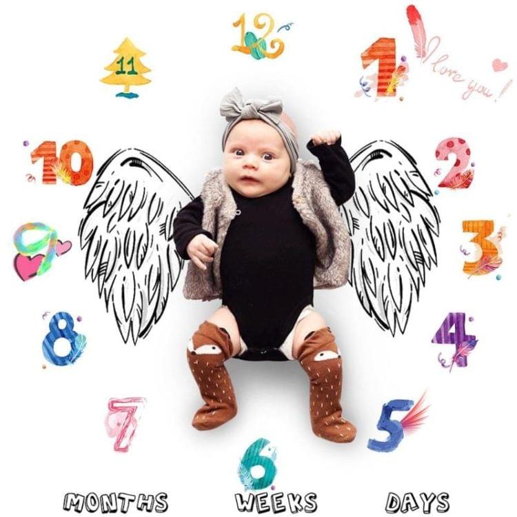 DIY Children Photo Props Photography Cloth Baby Photo Carpet(Love Sports)