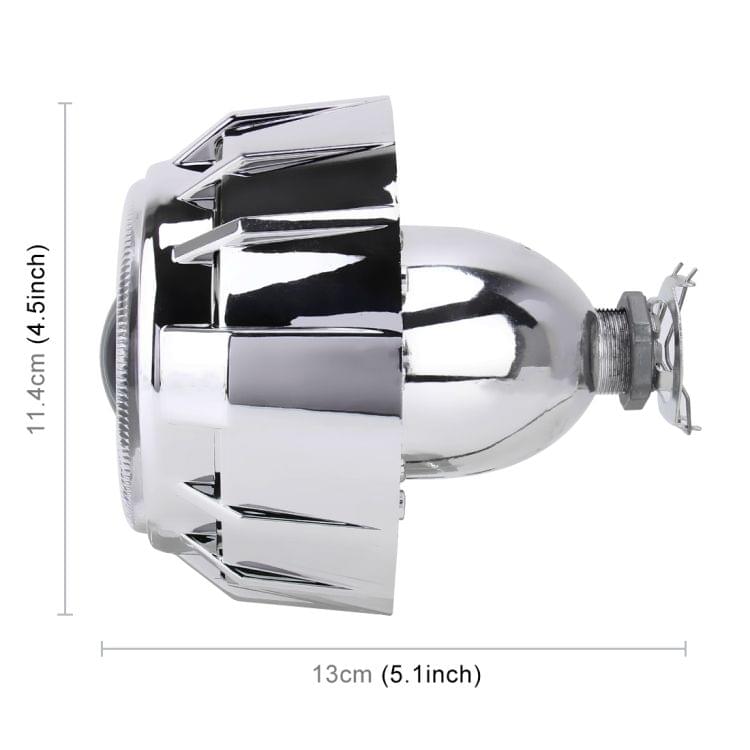 IPHCAR G262 H1 3.0 inch 12V Bi-Xenon Projector Lens Headlight with Exquisite Angle Eyes Decoration for Right Driving(Blue)