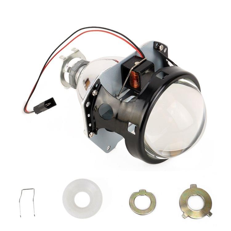 IPHCAR H1 3.0 inch Car Double Light Bi-Xenon Projector Lens Headlight without Light Bulb for Left Driving