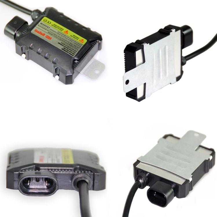 55W 880/881/H27 6000K HID Xenon Conversion Kit with High Intensity Discharge Alloy Slim Ballast, White