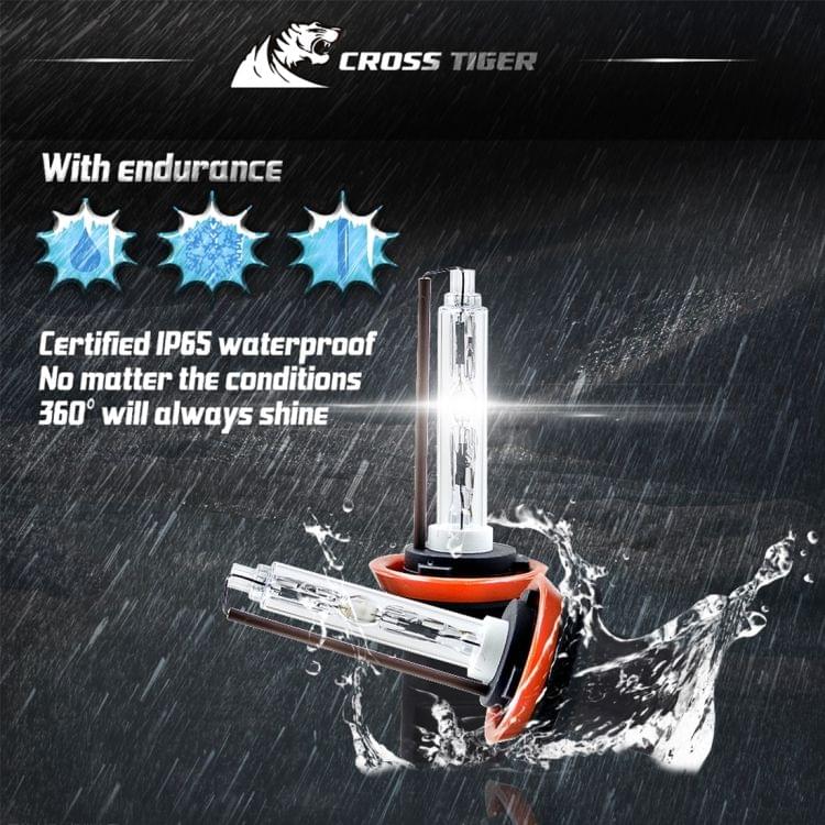 One Set H8 H9 H11 AC 12V 55W 5500LM IP65 Waterproof Xenon Lamp 6000K Car Light Headlight HID Xenon Bulbs Kit