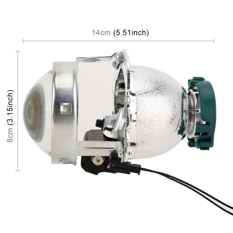 IPHCAR Hella4J 3.0 inch Non-destructive Installation Bi-Xenon Projector Lens Light without Light Bulb for Left Driving
