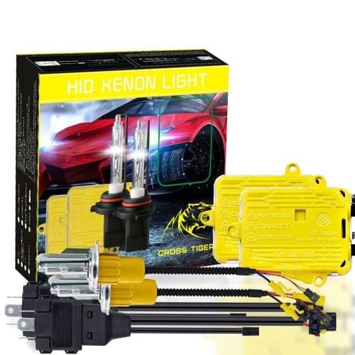 One Set 9003 H4 HB2 AC 12V 55W 5500LM IP65 Waterproof Xenon Lamps 6000K Car Light Headlight HID Xenon Bulb Kit