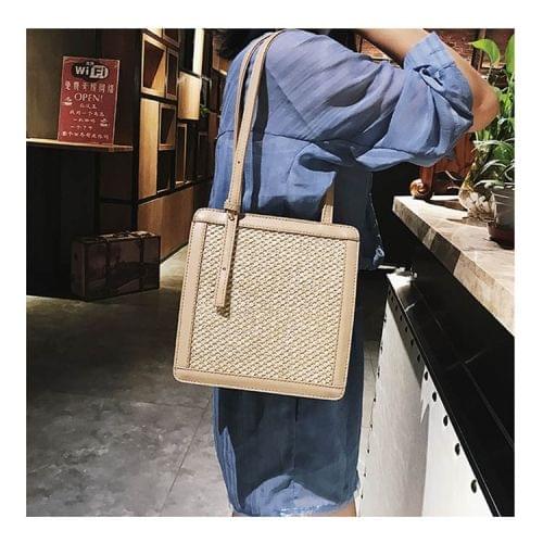 Trend Multi-use Woven-straw Shoulder Bag Ladies Handbag Bag