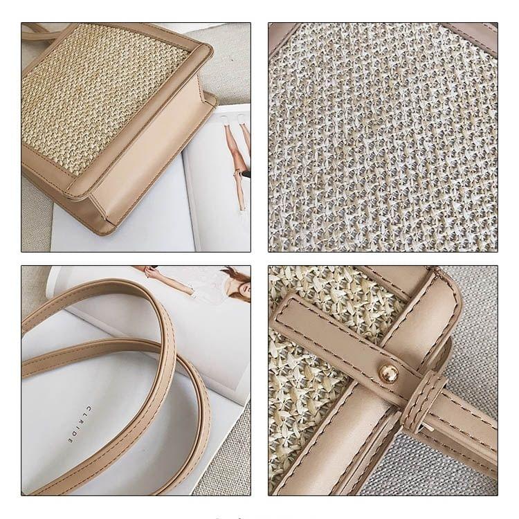 Trend Multi-use Woven-straw Shoulder Bag Ladies Handbag Bag
