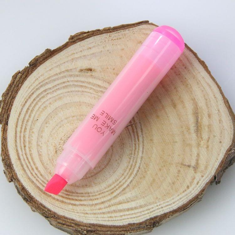 6 PCS Creative Cartoon Cute Rabbit Mini Fluorescent Pen