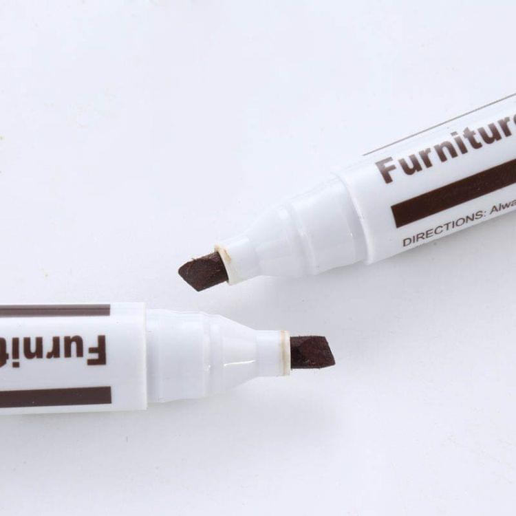 2 PCS Furniture Scratch Filler Repair Marker Pen, Size: 13.3x2cm(Walnut)