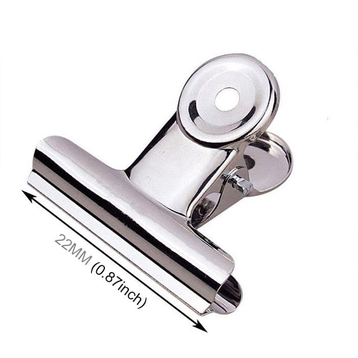 25PCS 22mm Silver Metal Stainless Steel Round Clip Notes Letter Paper Clip Office Bind Clip