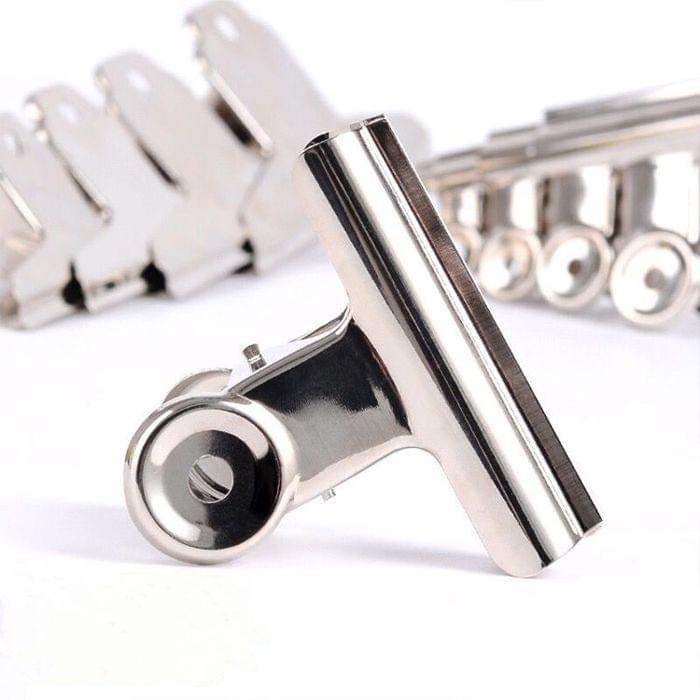 25PCS 22mm Silver Metal Stainless Steel Round Clip Notes Letter Paper Clip Office Bind Clip