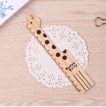Cartoon Animal Wood Rulers School Supplies Stationery, Name:Giraffe