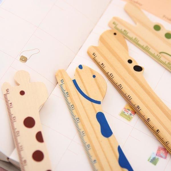 Cartoon Animal Wood Rulers School Supplies Stationery, Name:Giraffe