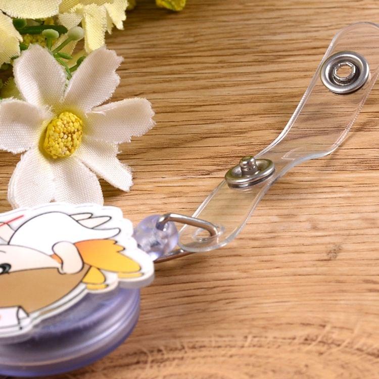 Doctor Head Pattern Cute Retractable Badge Reel Student Nurse ID Name Card Badge