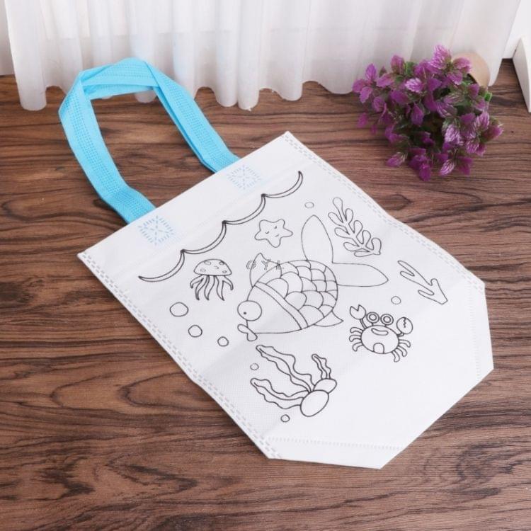 3 PCS Painted Bag Children Graffiti Environmental Protection Handbag Painting Toy