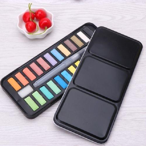 Solid Watercolor Paint Set Portable Drawing Acrylic Art Painting Supplies(24 colors)