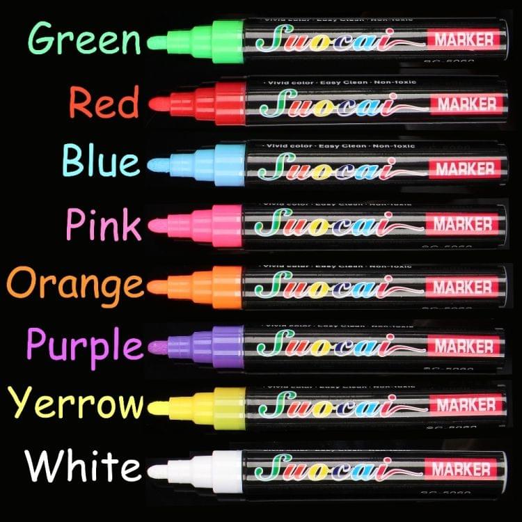Highlighter Chalk Marker Pens For School Art Painting Pen(8 PCS 6mm)