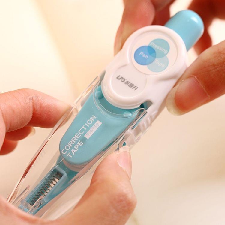 QT032 3 PCS Cute Creative Press Correction Tape Student Stationery School Supplies, Random Color Delivery