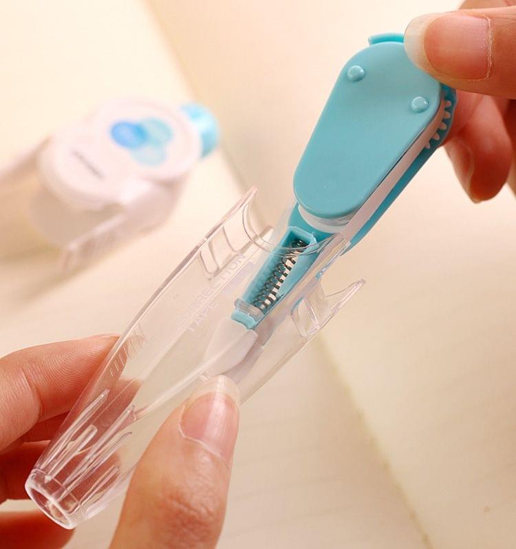 QT032 3 PCS Cute Creative Press Correction Tape Student Stationery School Supplies, Random Color Delivery