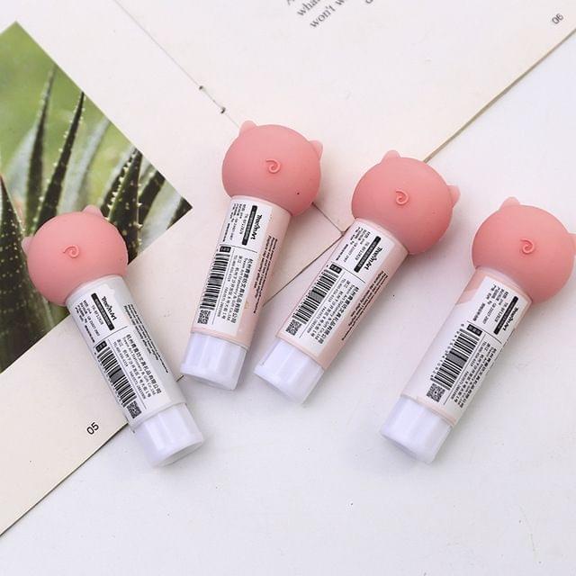 4 PCS Cartoon Animal Pig Shape Strong Adhesive Solid Glue Sticks Students School Office Supplies