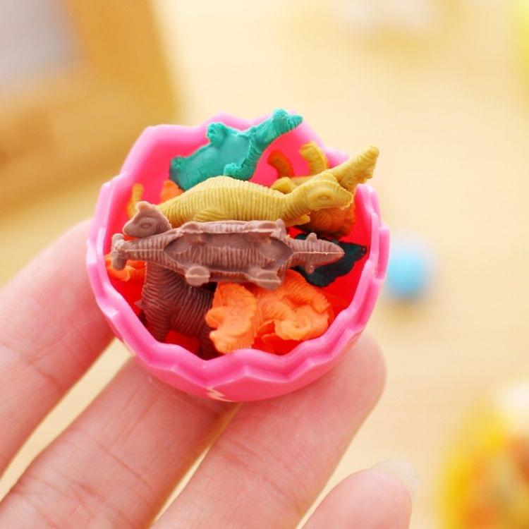 4 PCS Fashion Cute Dinosaur Egg Pencil Eraser School Supplies Student Stationery Random Color Delivery