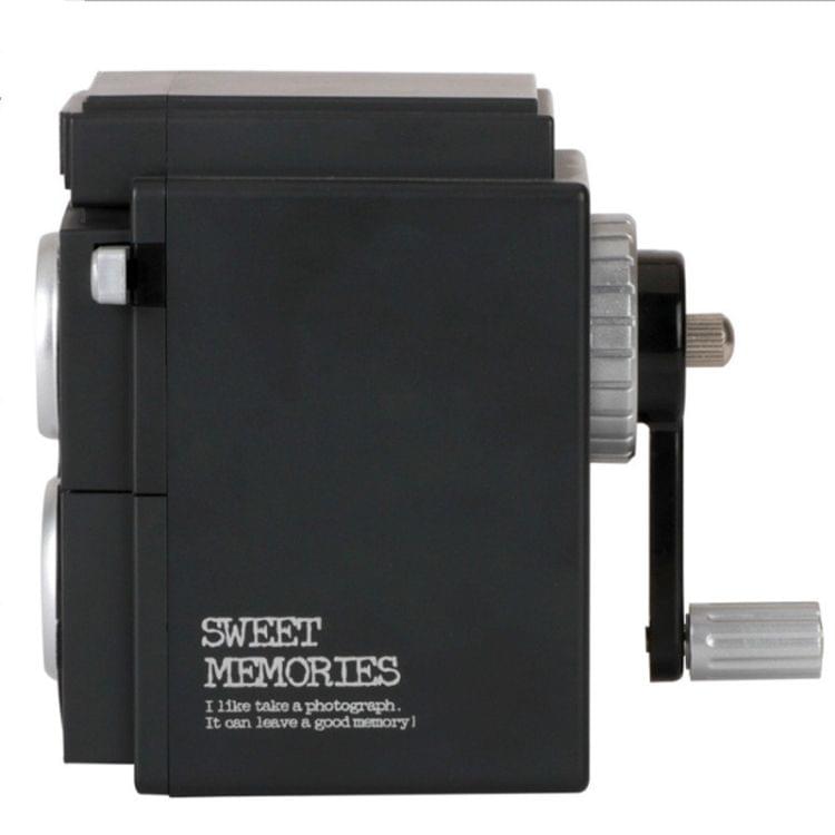 Deli 0668 Sharpener Vintage Camera Shape Pencil Cutting Machine Creative Hand Pencil Sharpener
