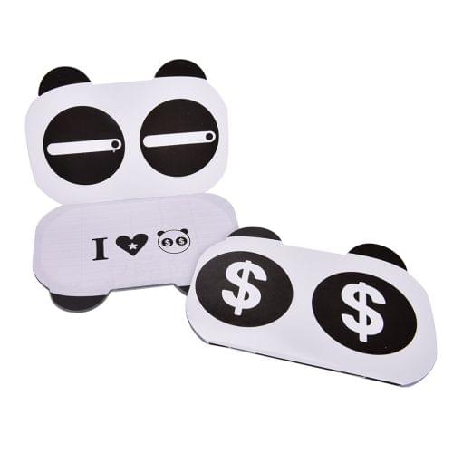 5 PCS Cute Cartoon Facial Expression Panda Mini Bill Book Notebook