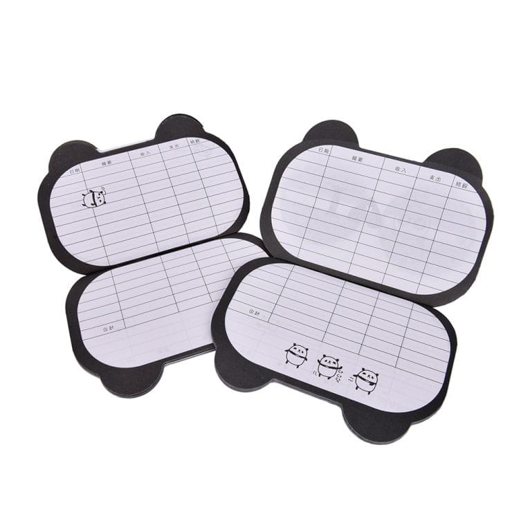 5 PCS Cute Cartoon Facial Expression Panda Mini Bill Book Notebook