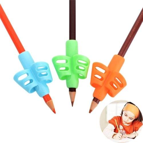 10 PCS Non-toxic Children Pencil Writing Aid Grip Posture Correction Tools, Random Color Delivery