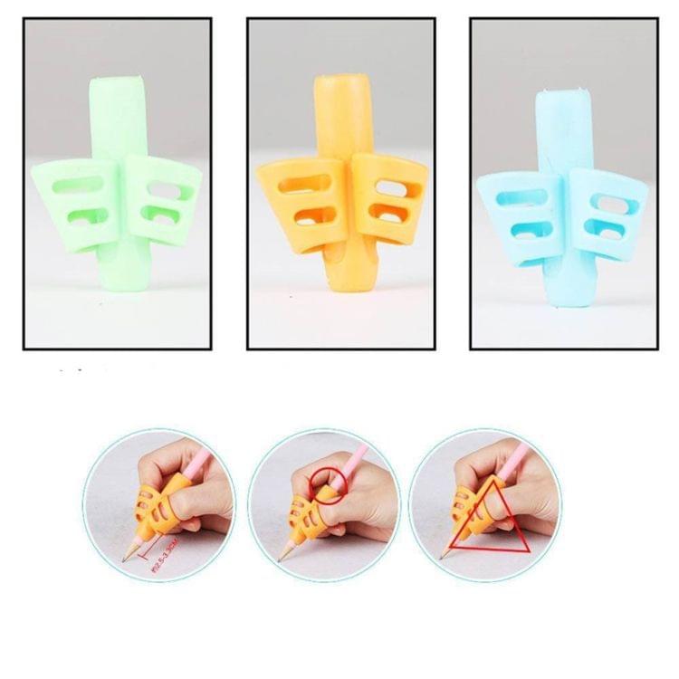 10 PCS Non-toxic Children Pencil Writing Aid Grip Posture Correction Tools, Random Color Delivery
