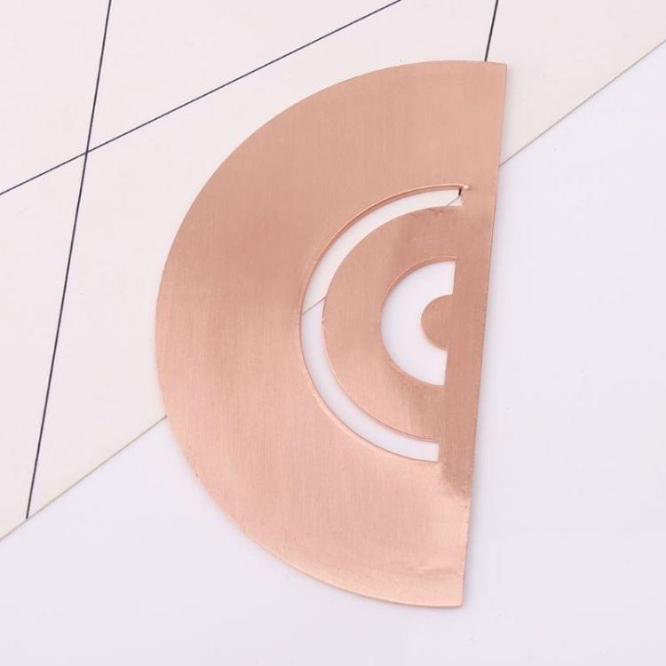 Protractor Ruler Drawing Measurement Math Tool Students Stationery Metal Angle Ruler