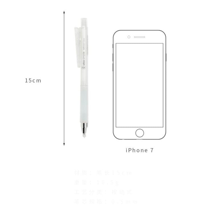 2 PCS Automatic Pencil 0.5mm Cute School Office Supplies Random Color Delivery